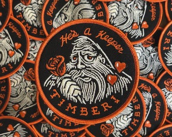 Chad Eaton-TIMBER!- "KEEPER" iron-on patch