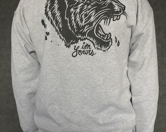 Chad Eaton- FEELINGS- "I'M YOURS" on heather gray fleece pullover