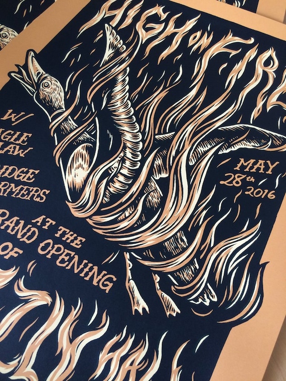 Chad Eaton- "HIGH ON FIRE" poster