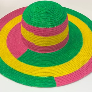 Unique Colorful Hand Painted Hat - Etsy