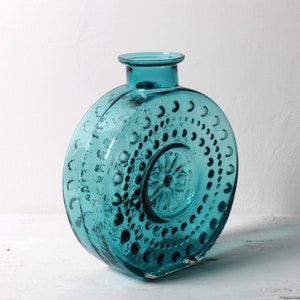 Mid-century Glass Vase by Erich Jachmann for WMF Model &quot;Sunburst&quot; / Würtenbergische Metallwaren Fabrik / Germany / 1960s