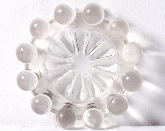 Vintage Boopie Bubble Glass Ashtray / Mid-Century Smоking Accessory / Italy / 1950s