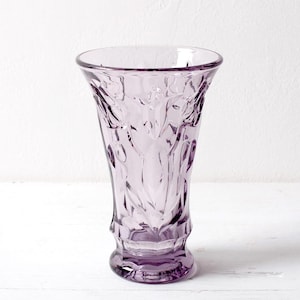 Seltene Mid-century Glas Vase Smokey Purple von Eda Glasbruk / Schweden / 1930er Jahre