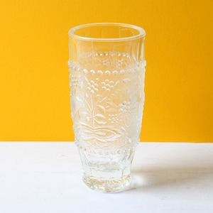 Small Vintage Glass Vase / Mid-century Stylish Glass Vase Cibulak by Pavel Panek / Glass Union / Rudolfova Hut / Czech Republic / 1977
