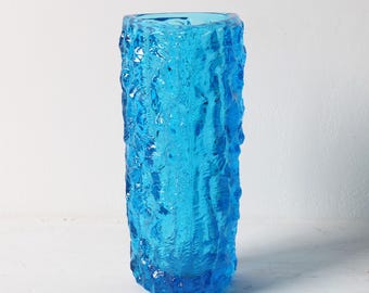 Mid Century Modern Blue Glass Vase by Vladislav Urban - Etsy