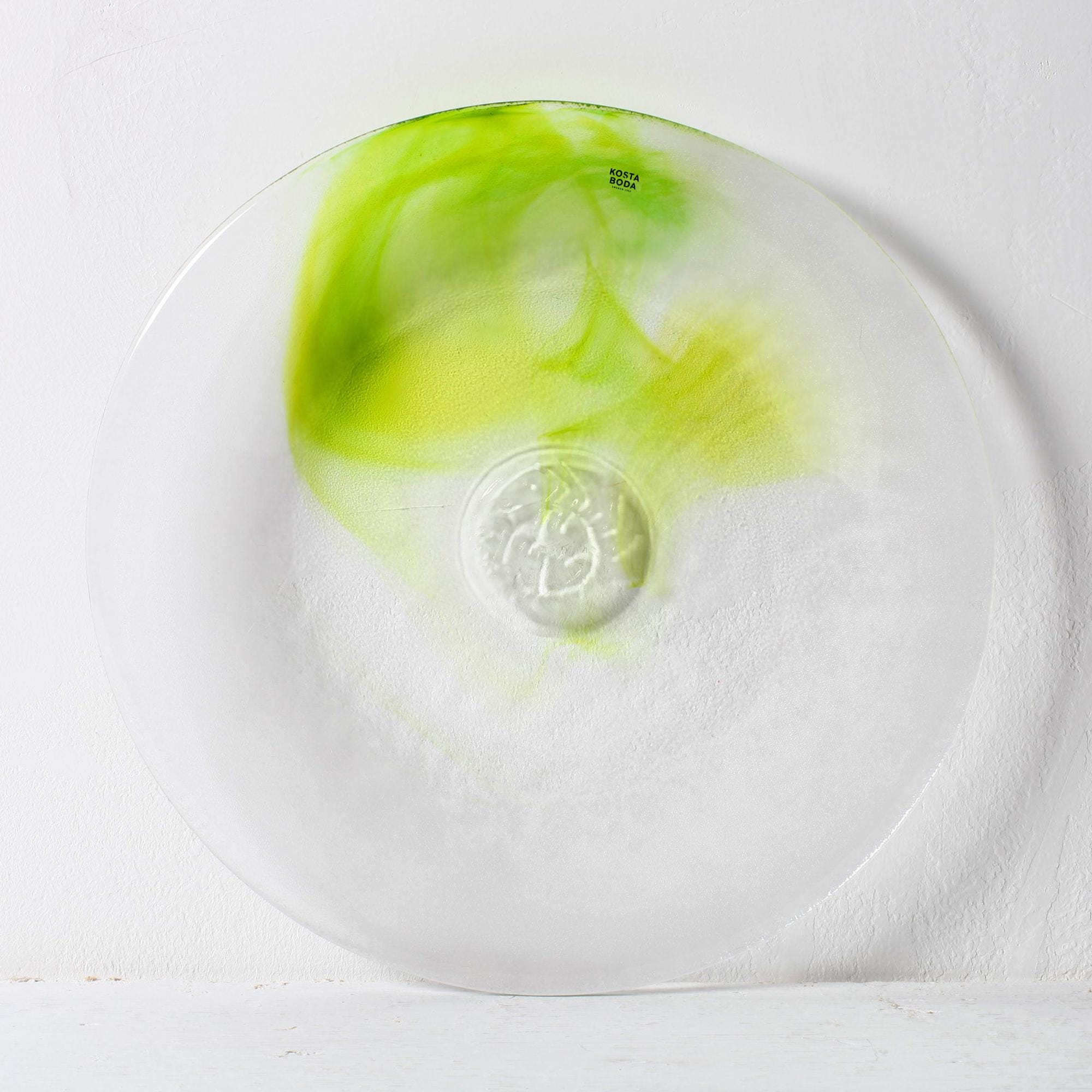 Kosta Boda Mine Glass Plate by Ulrica Hydman Vallien