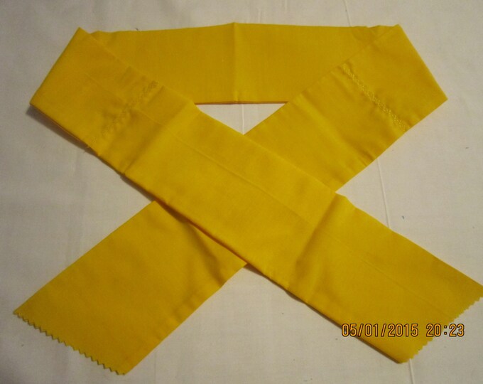 Extra Wide 3" Reusable Non-Toxic Cool Wrap / Neck Cooler  - Solids - Bright Yellow