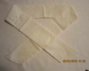Extra Wide 3" Reusable Non-Toxic Cool Wrap / Neck Cooler  - Solids - Creme (off white) Bone Vanilla