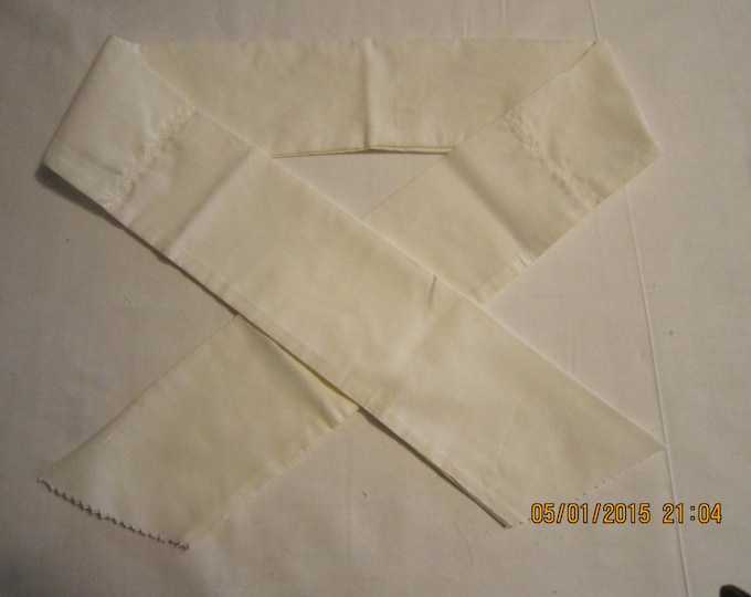 Extra Wide 3" Reusable Non-Toxic Cool Wrap / Neck Cooler  - Solids - Creme (off white) Bone Vanilla