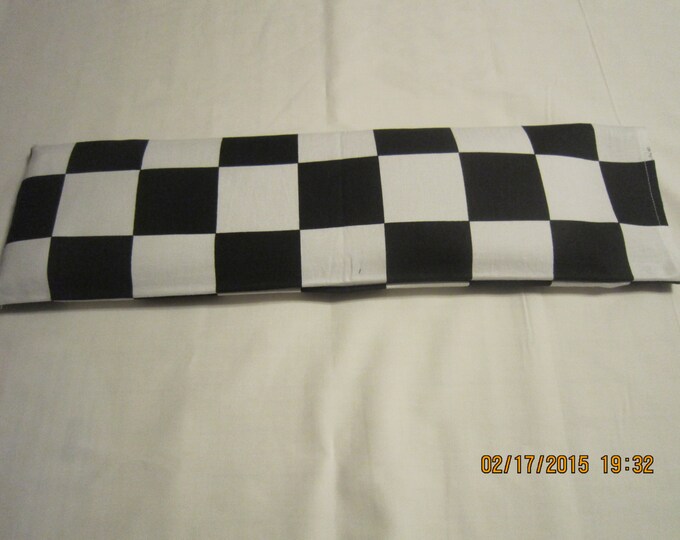 Nascar Large Black and White Check X-LARGE Cozy Comforts Heat and Cold Packs (Unscented or Lavender)*