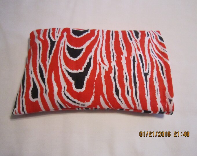 Red & Black Zebra Flames SMALL Cozy Comforts Heat and Cold Packs (Unscented or Lavender)*