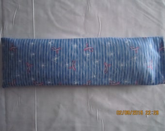 Pink Ribbons on Blue Breast Cancer Awareness SMALL Cozy Comforts Heat and Cold Packs (Unscented or Lavender)*
