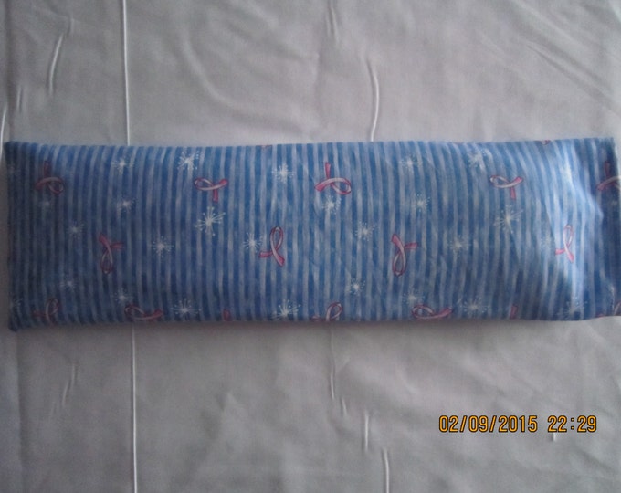 Pink Ribbons on Blue Breast Cancer Awareness MEDIUM Cozy Comforts Heat and Cold Packs (Unscented or Lavender)*