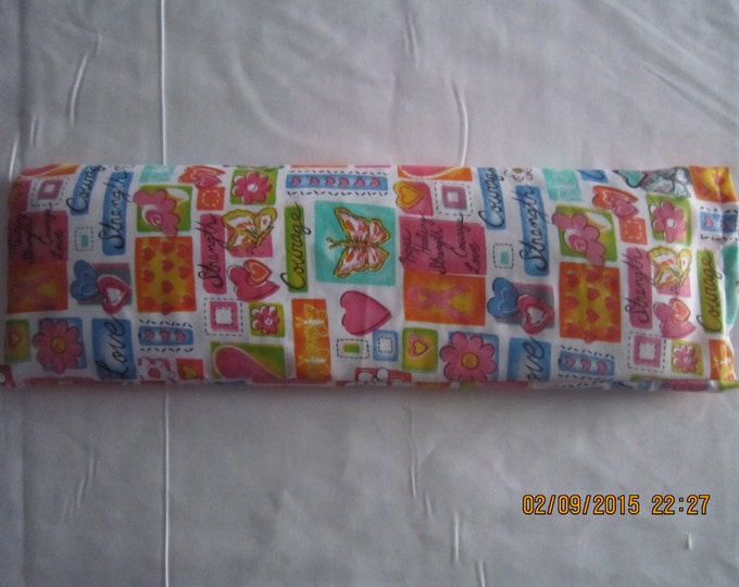 Love, Hope & Joy (Blue) Breast Cancer Awareness X-LARGE Cozy Comforts Heat and Cold Packs (Unscented or Lavender)*
