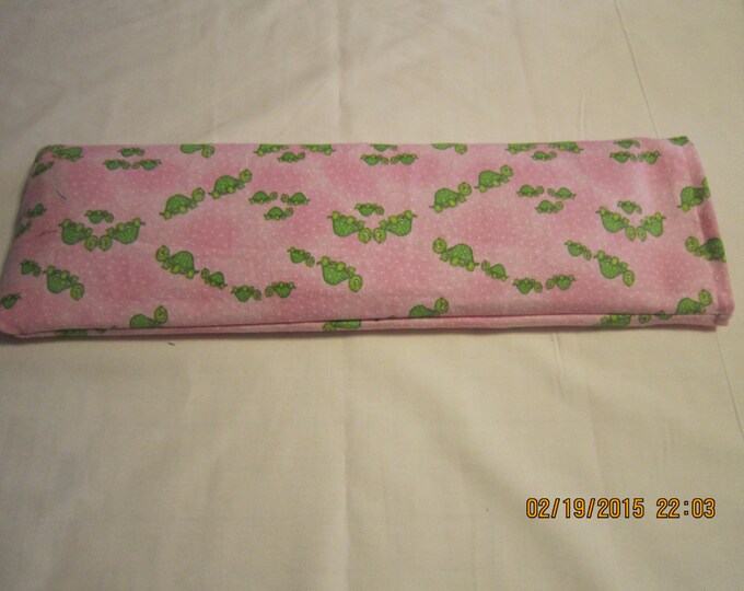 Turtles on Pink X-LARGE Cozy Comforts (FLANNEL) Heat and Cold Packs (Unscented or Lavender)*