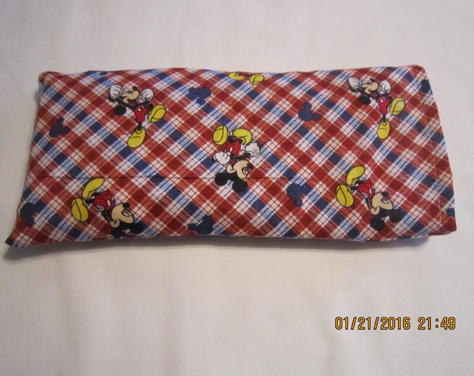 Mickey Mouse Plaid MEDIUM Cozy Comforts Heat and Cold Packs (Unscented or Lavender)*