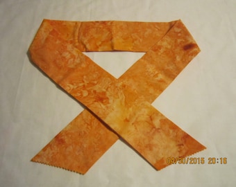 Extra Wide 3" Reusable Non-Toxic Cool Wrap / Neck Cooler  - Tones and Marbled - Orange