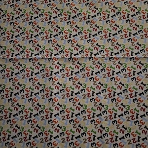 Coordinating fabric to Elephant, alligator and monkeys 1, 2, 3 panel baby blanket panel cotton fabric