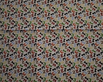 Coordinating fabric to Elephant, alligator and monkeys 1, 2, 3 panel baby blanket panel cotton fabric