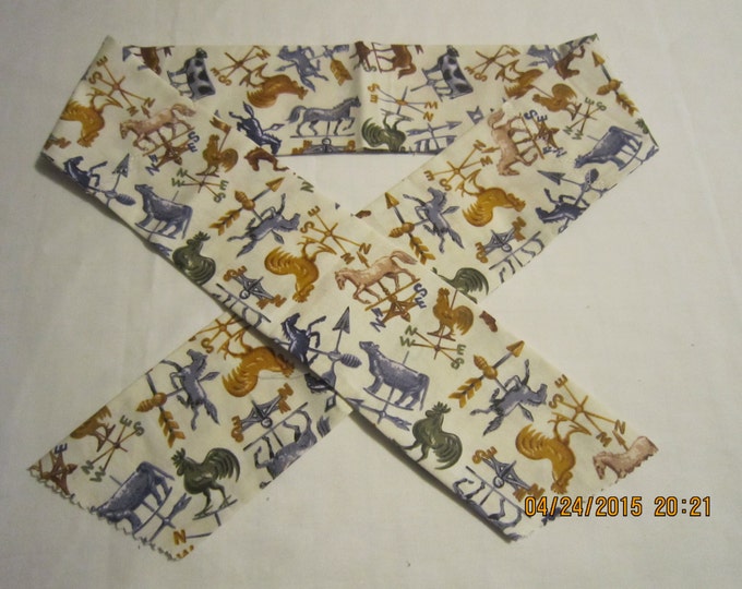 Extra Wide 3" Reusable Non-Toxic Cool Wrap / Neck Cooler  - Animal Prints - Horses & Roosters **