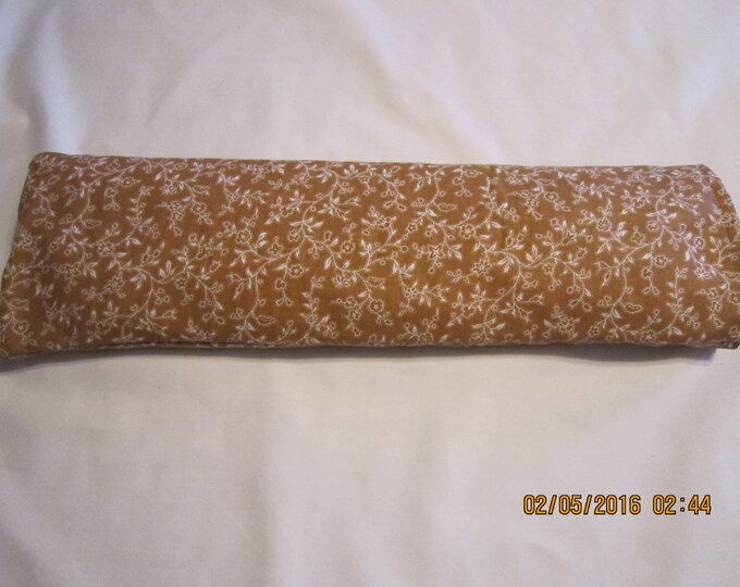 Light Brown Vine Floral Print X-LARGE Cozy Comforts Heat and Cold Packs (Unscented or Lavender)*