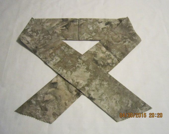 Extra Wide 3" Reusable Non-Toxic Cool Wrap / Neck Cooler  - Tones and Marbled - Brown #2