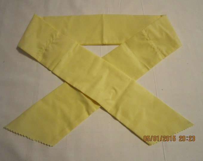 Extra Wide 3" Reusable Non-Toxic Cool Wrap / Neck Cooler  - Solids - Light Yellow