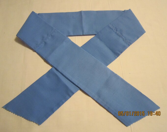 Extra Wide 3" Reusable Non-Toxic Cool Wrap / Neck Cooler  - Solids - Icy Blue (light - medium blue)