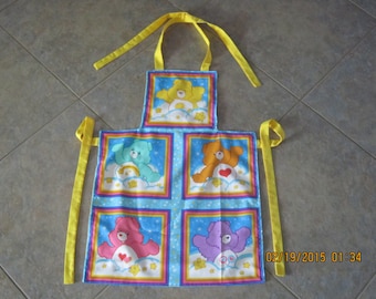 Lil' Care Bear Apron - Funshine, Wish, Share, Tenderheart & Love a Lot - Child Size