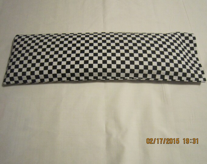 Nascar Mini Black and White Check SMALL Cozy Comforts Heat and Cold Packs (Unscented or Lavender)*