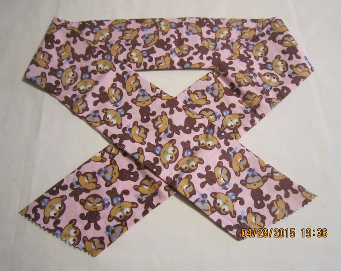 Extra Wide 3" Reusable Non-Toxic Cool Wrap / Neck Cooler  - Animal Prints - Monkeys - CLEARANCE