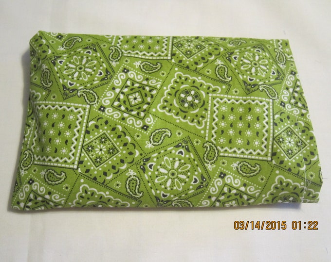 Lime Green Bandana SMALL Cozy Comforts Heat and Cold Packs (Unscented or Lavender)*