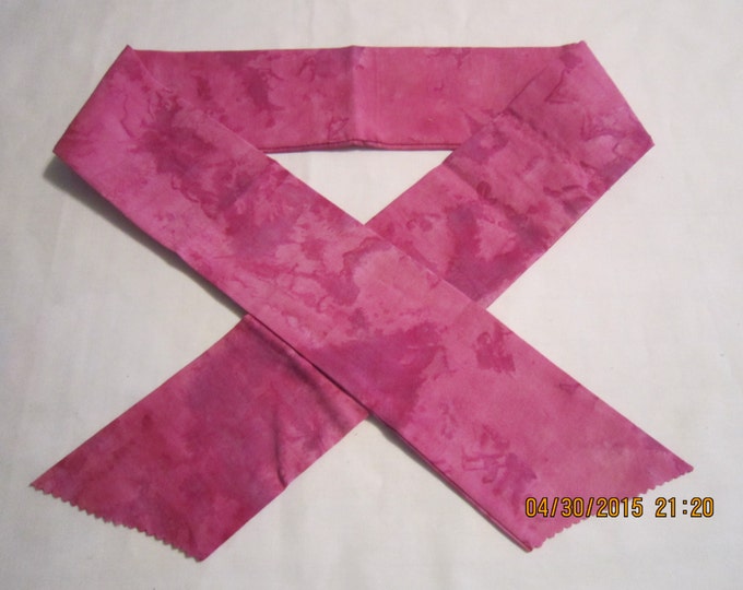 Extra Wide 3" Reusable Non-Toxic Cool Wrap / Neck Cooler  - Tones and Marbled - Dark Rose Tones