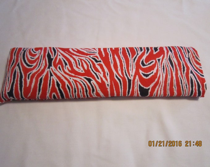 Red & Black Zebra Flames X-LARGE Cozy Comforts Heat and Cold Packs (Unscented or Lavender)*
