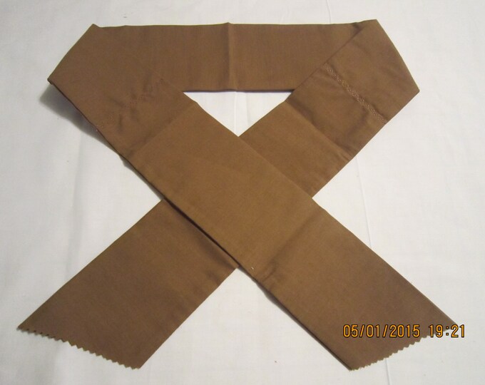 Extra Wide 3" Reusable Non-Toxic Cool Wrap / Neck Cooler  - Solids - Coco Brown
