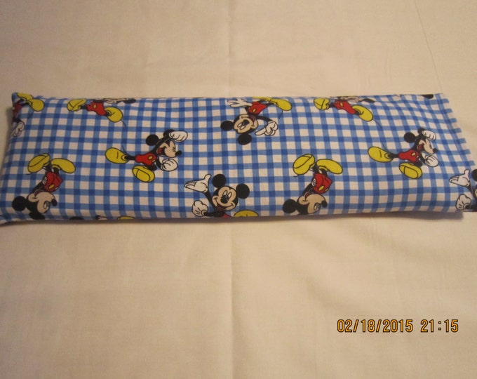 Mickey Mouse - Blue Gingham X-LARGE Cozy Comforts Heat and Cold Packs (Unscented or Lavender)*