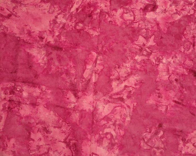 Pink splash tie dye marble cotton fabric