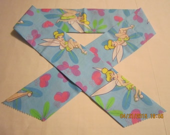 Extra Wide 3" Reusable Non-Toxic Cool Wrap / Neck Cooler  - Kids Prints - Girls - Large Tinkerbell - CLEARANCE