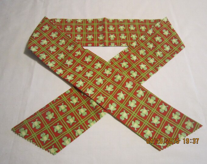Extra Wide 3" Reusable Non-Toxic Cool Wrap / Neck Cooler  - Animal Prints - Frogs - Red Boxes - CLEARANCE
