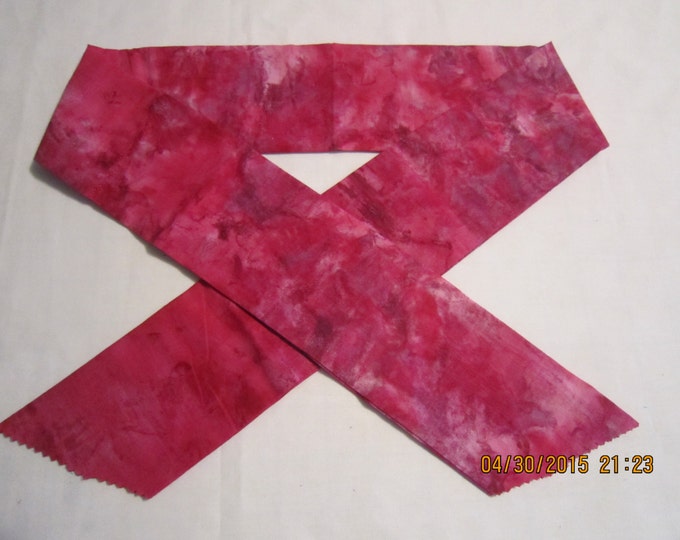 Extra Wide 3" Reusable Non-Toxic Cool Wrap / Neck Cooler  - Tones and Marbled - Dark PInk Tones