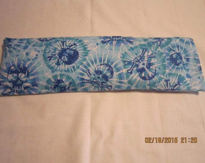 Skulls Tie Dye Blue MEDIUM Cozy Comforts Heat and Cold Packs (Unscented or Lavender)*