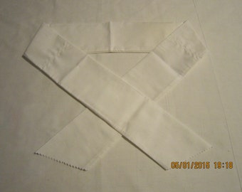 Extra Wide 3" Reusable Non-Toxic Cool Wrap / Neck Cooler  - Solids - White
