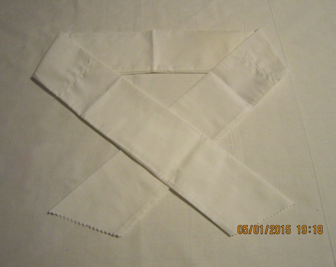 Extra Wide 3" Reusable Non-Toxic Cool Wrap / Neck Cooler  - Solids - White