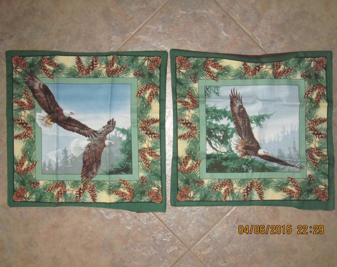 Wild Wings Eagle Pine Trees Unstuffed Pillow Set -  Clearance
