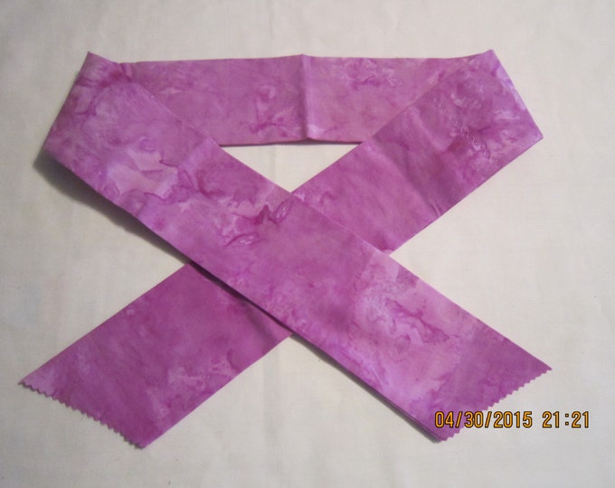 Extra Wide 3" Reusable Non-Toxic Cool Wrap / Neck Cooler  - Tones and Marbled - Medium Pink Tones