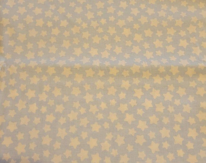 Large white stars on baby blue BTY