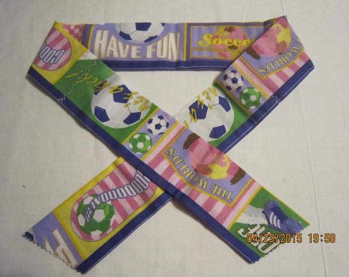 Extra Wide 2.75" Reusable Non-Toxic Cool Wrap / Neck Cooler  - Kids Prints - Sports - Soccer - Pink - CLEARANCE