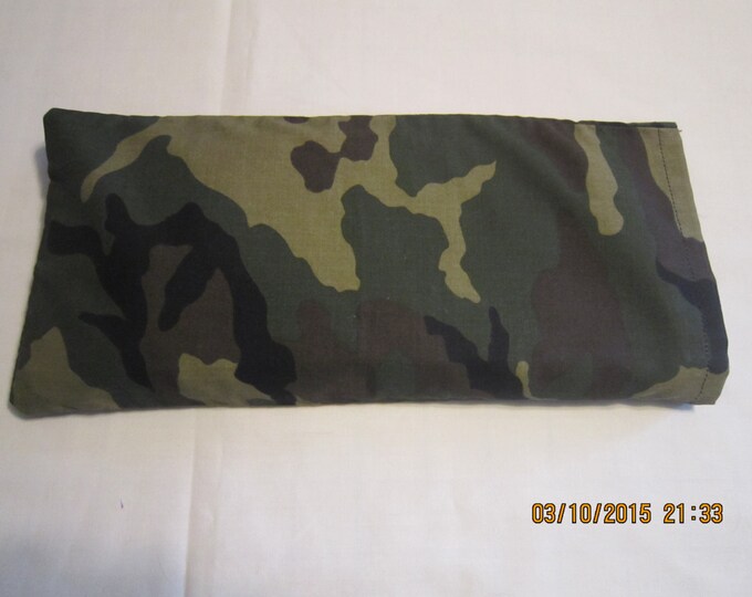 Green and Black Camo MEDIUM Cozy Comforts Heat and Cold Packs (Unscented or Lavender)*