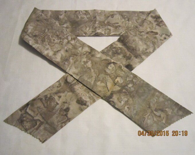 Extra Wide 3" Reusable Non-Toxic Cool Wrap / Neck Cooler  - Tones and Marbled - Brown #1