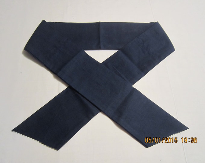 Extra Wide 3" Reusable Non-Toxic Cool Wrap / Neck Cooler  - Solids - Navy Blue